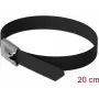 Abraçadeira DeLOCK 18813 aço inoxidável preto 10 unid.