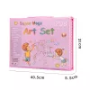Conjunto de arte Extralink 208 peças — conjunto de pintura com pincéis, tintas, canetas