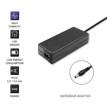 Fonte de alimentação Qoltec 50015.60W para Samsung | 60W | 19V | 3,15A | 5,5*3,5+Pin | incl. cabo de alimentação