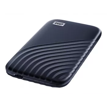 WD My Passport SSD WDBAGF0020BBL - SSD - encriptado - 2 TB - externo (portátil) - USB 3.2 Gen 2 (conector USB-C) - AES de 256 bits - azul meia-noite