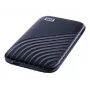WD My Passport SSD WDBAGF0020BBL - SSD - encriptado - 2 TB - externo (portátil) - USB 3.2 Gen 2 (conector USB-C) - AES de 256 bits - azul meia-noite
