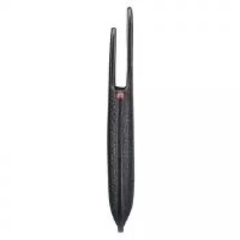 Bolsa em pele BlackBerry - capa para telemóvel - pele genuína - preta - para BlackBerry Q5
