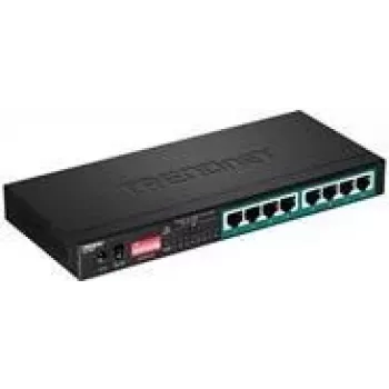 TRENDnet TPE LG80 – Switch – não gerido – 8 x 10/100/1000 (PoE+) – Secretária – PoE+ (65 W) (TPE-LG80)