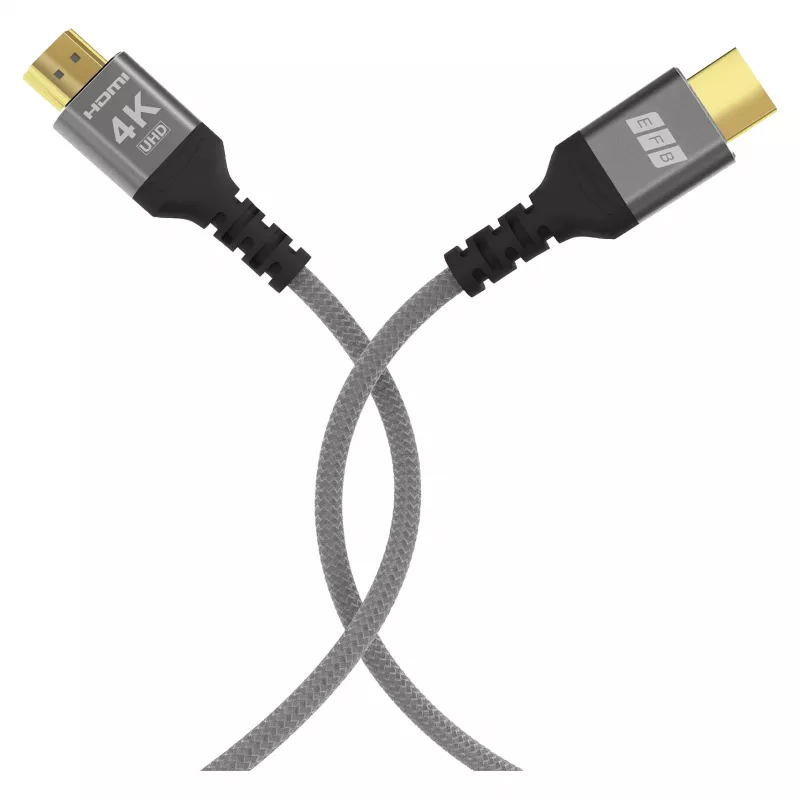 Cabo HDMI EFB Elektronik High-Speed c/ Ethernet 4K60Hz cinzento - Cabo - Digital/Visualização/Vídeo (HDMI-20-00003)