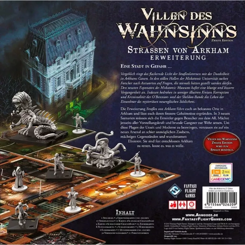 Mansions of Madness - The Streets of Arkham, expansão de jogo de tabuleiro, 2.ª edição