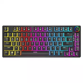 Teclado gaming Savio SAVGK-PHENIX RED PUDDING mecânico RGB Wireless