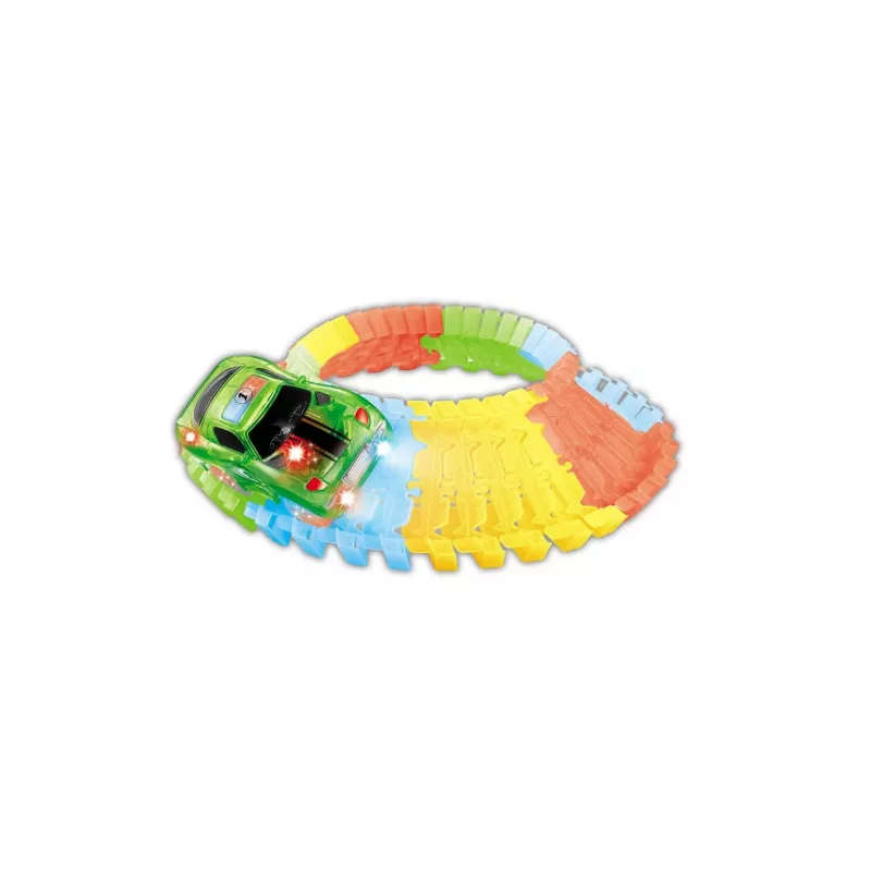 Conjunto de veículo de brinquedo e pista Amewi 100614 com funcionamento a pilhas AA (2 × AA), multicolor vermelho