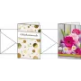 Cartões de felicitações sigel DS106 Golden Bubble – pacote com cartões decorativos dobrados