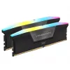 Memória para desktop CORSAIR VENGEANCE RGB 16GB 2x8GB DDR5 DIMM 5200MT/s CL40-40-40-77 1.25V Intel XMP - preto