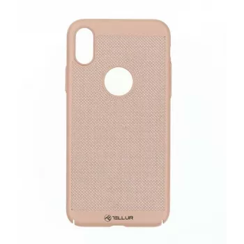 Capa Tellur iPhone X rosa-ouro