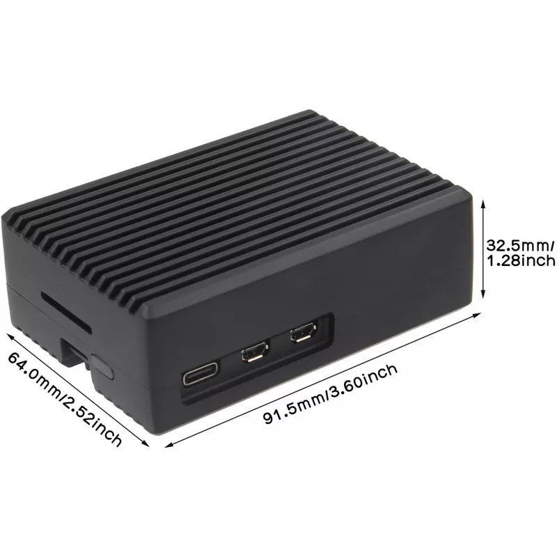 Caixa INTER-TECH para Raspberry Pi 5 — ODS-739 Design compacto