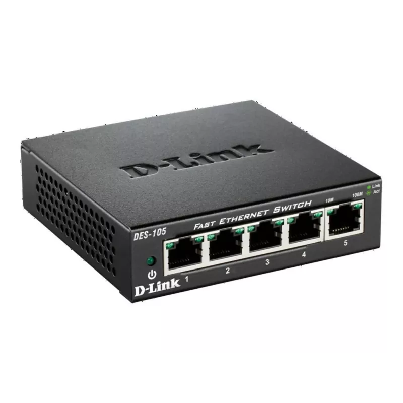 D-Link DES-105 Unmanaged L2 preto