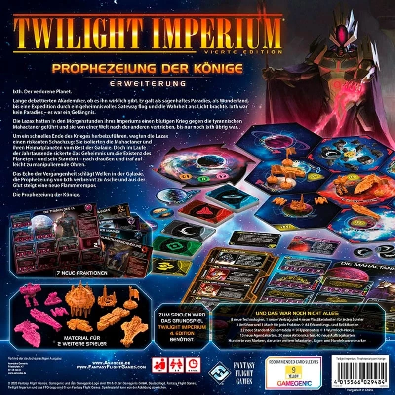 Twilight Imperium 4.ª Edição - Prophecy of Kings, expansão de jogo de tabuleiro