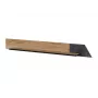 Prateleira flutuante cama meble OVO 1300×200×150 mm carvalho/betão, aglomerado de partículas, montagem na parede