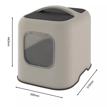 Rotho Biala caixa de areia para gatos, cappuccino