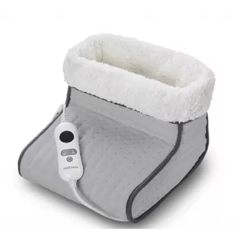 Aquecedor de pés elétrico Medisana FW 120 100 W cinzento, capa removível e lavável, proteção contra sobreaquecimento