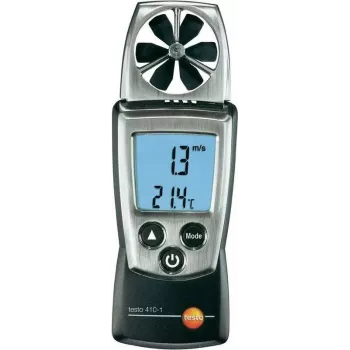 Medidor de fluxo de ar testo 410-1 (0560 4101) — anemómetro de hélice compacto para medição de velocidade do ar e temperatura