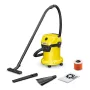 Aspirador húmido e seco Kärcher WD 3 V-17/4/35, 17 L, 1000 W, 4,5 kg, 4 rodas, mangueira 3,5 m