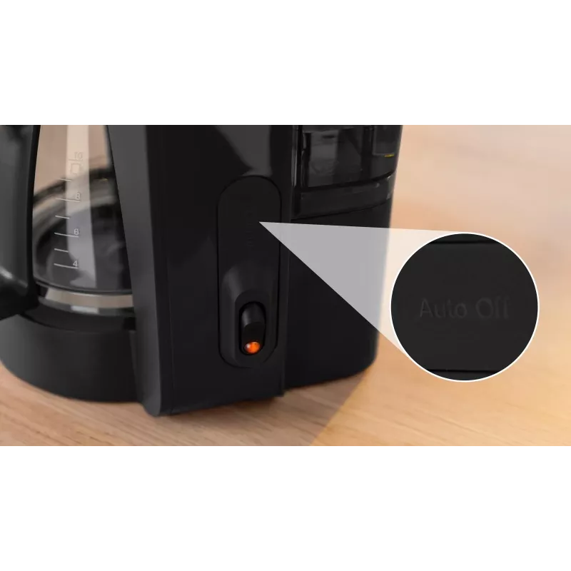 Máquina de café de filtro Bosch TKA2M113, depósito de água 1,25 l, 15 chávenas, preta