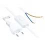 Cabo de alimentação Euro ficha Euro Type-C (reta) para extremidades descarnadas, com interruptor, branco, 0,75 mm², 1,5 m, Good Connections® (P0386-W015)