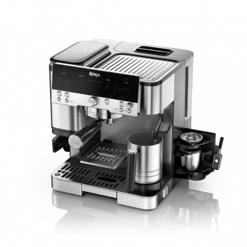Máquina de café expresso Ninja ES601EU — depósito de água de 2 L, capacidade para 1 chávena, preto/aço inoxidável