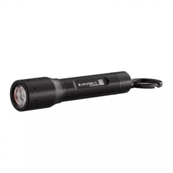 Lanterna de porta-chaves Ledlenser P3 preto — lanterna LED compacta de alumínio, AAA, até 130 lm, IP54, 3 níveis de potência
