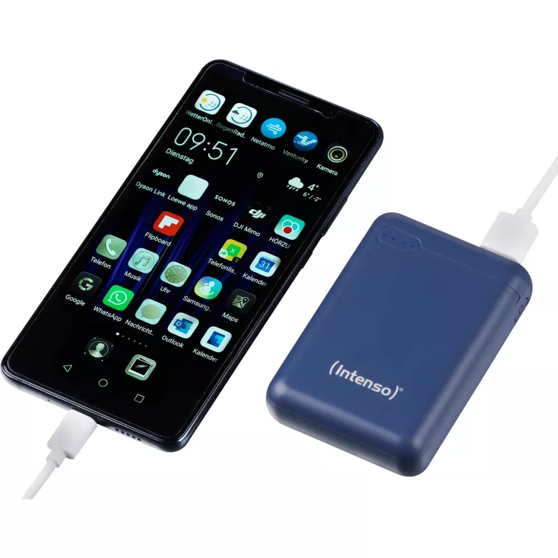 POWER BANK USB 10000MAH/AZUL ESCURO XS10000 INTENSO