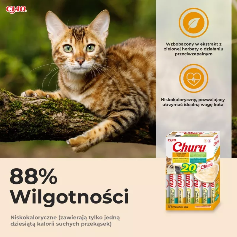 INABA Churu caixa sortida de frango - snacks para gatos - 20 x 14 g