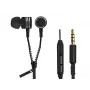 Auscultadores ZIPPER com microfone preto