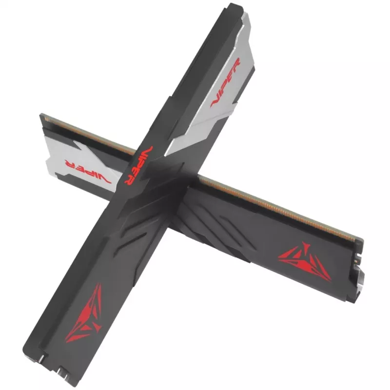 DIMM 16 GB DDR5-5600 (2x 8 GB) dual kit, memória RAM preto/branco, PVV516G560C40K, Viper Venom, INTEL XMP