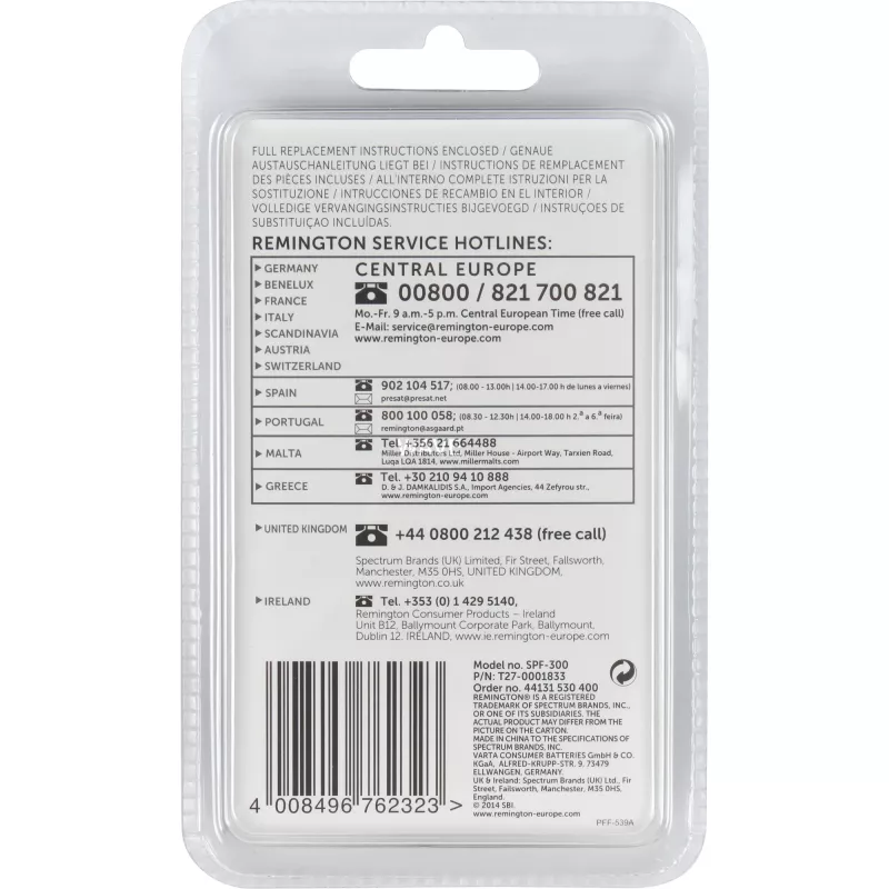 Acessório para máquina de barbear Remington SPF-300