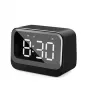 Despertador digital Denver EC-53B preto LCD Bluetooth pilha