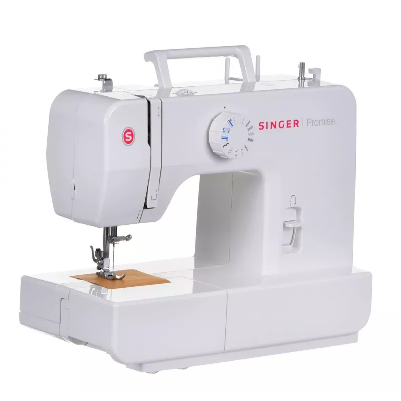 Singer | Promise 1408 | máquina de costura | número de pontos 8 | número de casas de botão 1 | branco