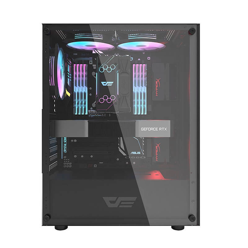 Caixa de computador Darkflash DK100 (preta)