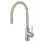 Torneira de cozinha FERRO Zorba BZR4PSS acabamento em aço inoxidável, monocomando, montagem à vista