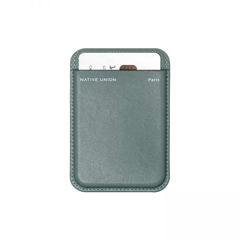 Carteira com capa native union (Re)Classic verde compatível com iPhone 15/15 Pro/15 Plus/15 Pro Max, iPhone 14/14 Pro/14 Plus/14 Pro Max, iPhone 13/13 Pro