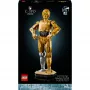 LEGO figura construível Star Wars C-3PO modelo 75398 — 1.138 peças, peça de colecionador para exposição de 380 mm