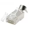 Ficha RJ45 GEMBIRD CAT7 8P8C banhada a ouro 15µ FTP/SFTP, pack de 100