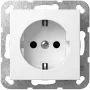 Tomada Schuko GIRA SH System 55 branco puro modelo 445327 para aros System 55