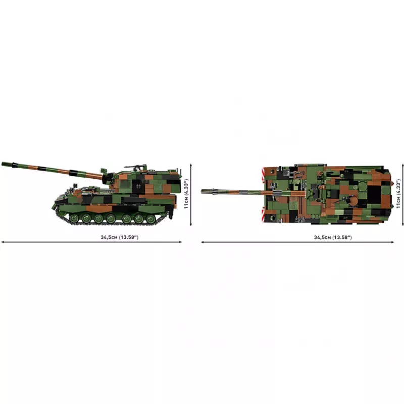 Conjunto de construção COBI Panzerhaubitze 2000 1006 peças forças armadas