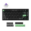 Teclado mecânico Keychron P1 H-M1Z 75% com fios e sem fios USB, RF, Bluetooth 5.2, retroiluminação RGB, preto, bateria até 100 h, USB-C