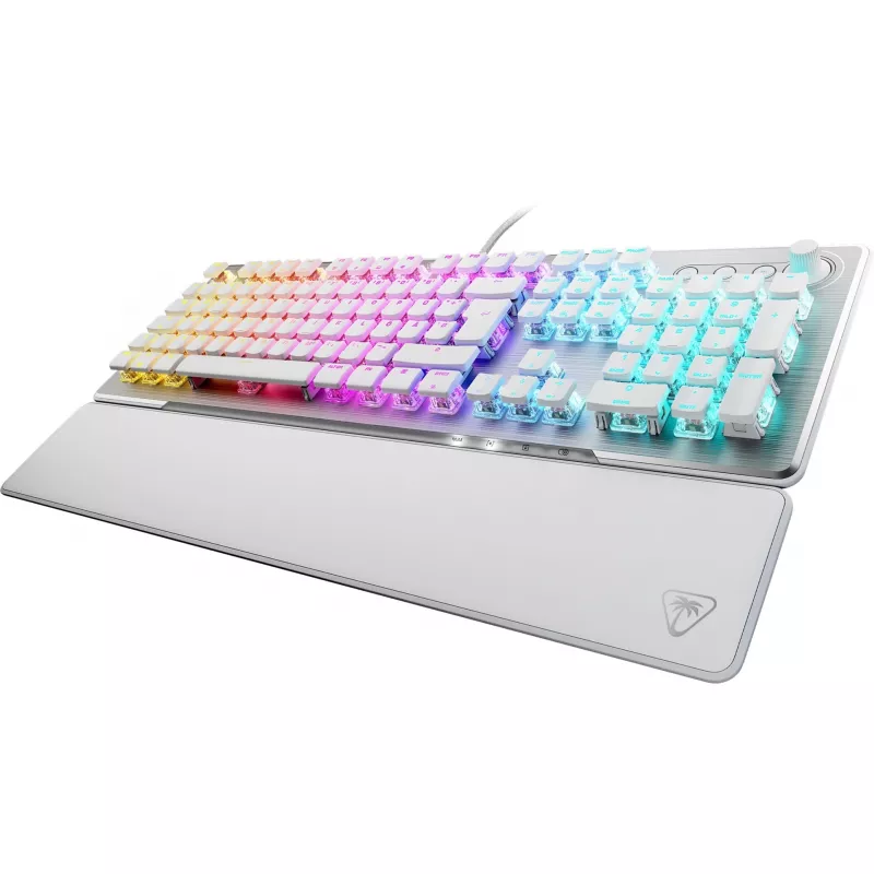 Teclado Turtle Beach Vulcan II Gaming USB Alemão branco