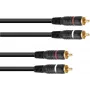 Cabo de áudio RCA Omnitronic 2x2, 0,9 m, Modelo 30209356