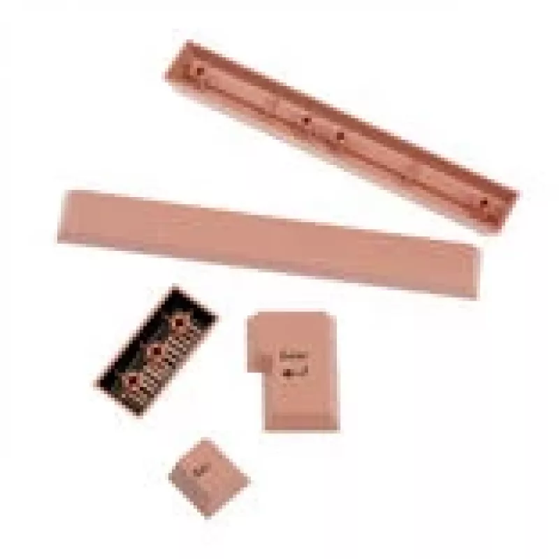 GMK FPTK5052 Additional Kit teclas ABS, double-shot, conjunto de expansão para ISO e ANSI, rosa pastel