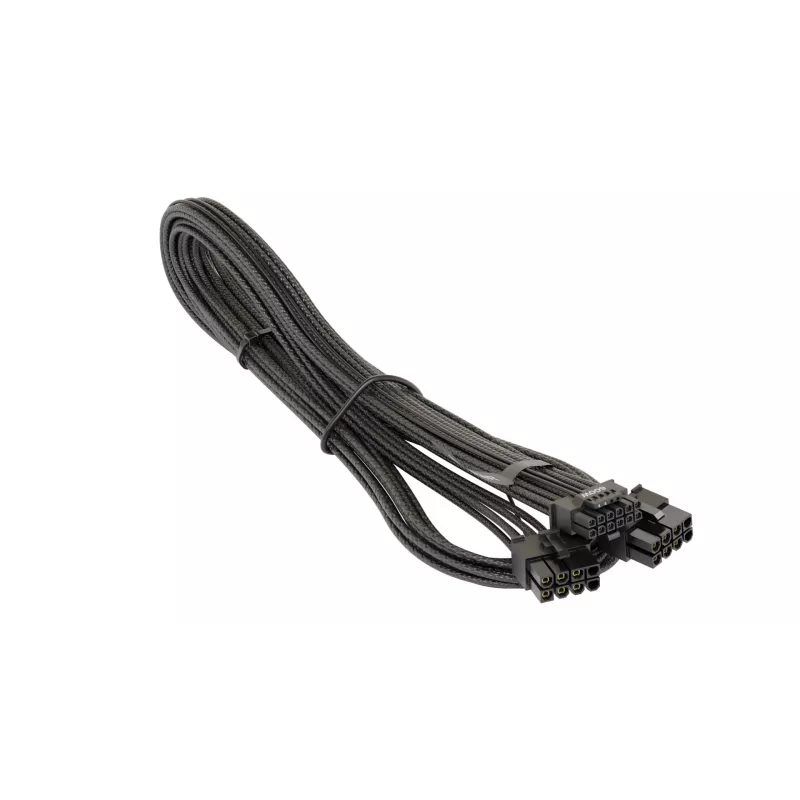 Cabo adaptador SEASONIC NESE-165 12VHPWR PCIe 5.0 preto para conector de alimentação de GPU
