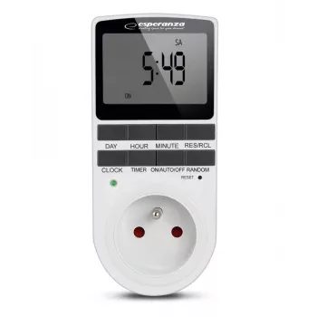 Temporizador de contagem decrescente digital ESPERANZA ELA101 — temporizador de 99 minutos, ecrã LCD, 230V AC, 16A