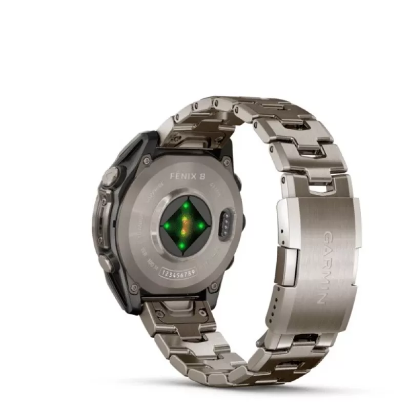 Smartwatch GARMIN Fenix 8 47 mm, 1.4 polegadas (3,56 cm) AMOLED 454×454, Titânio, Wi‑Fi, GPS