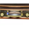 Denver MCR-50MK3 aparelhagem retro com gira-discos, CD/MP3, leitor de cassetes e rádio, 2 x 2,5 W, acabamento em madeira
