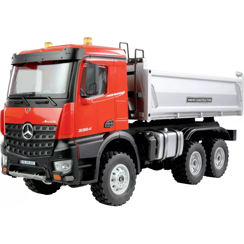 Amewi 22684 Mercedes-Benz Arocs Camião basculante 6x6 1:14 RTR, vermelho