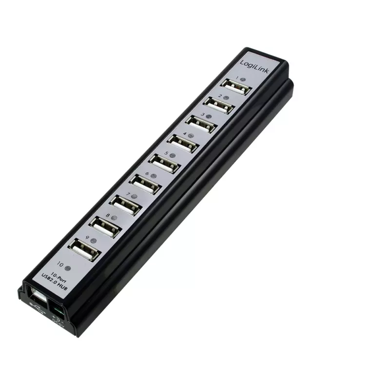 Hub USB LogiLink UA0096 480 Mbit/s preto